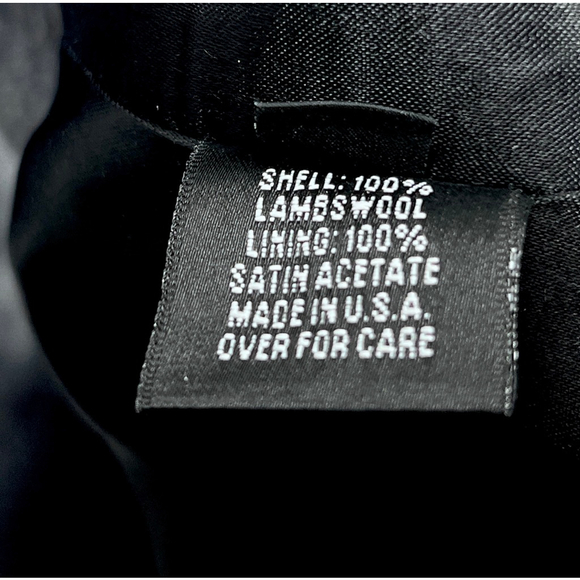 MARVIN RICHARDS Womans Coat Charcoal 100% Lambswool Fox Fur Maxi Coat Size 4 - Picture 11 of 12